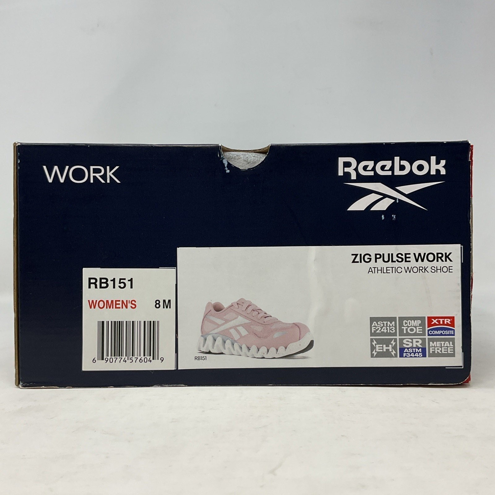 Reebok Zig Pulse Pink Composite Toe Work Shoes Sneakers Women’s Size 8M