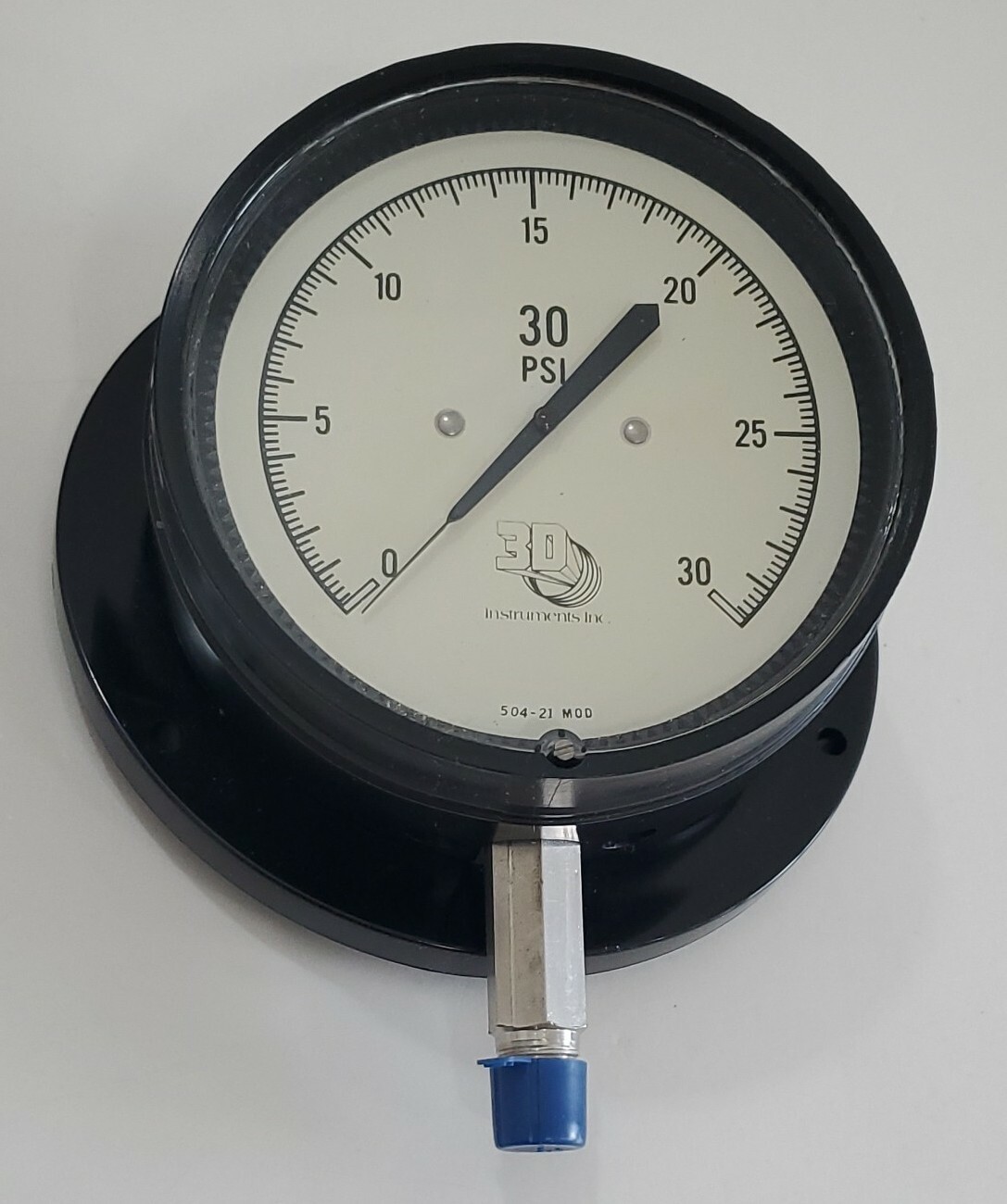 *NEW* 3D Instruments 25504-21B71 4.5″ Test Gauge Panel Mount 0-30Psi + Warranty!