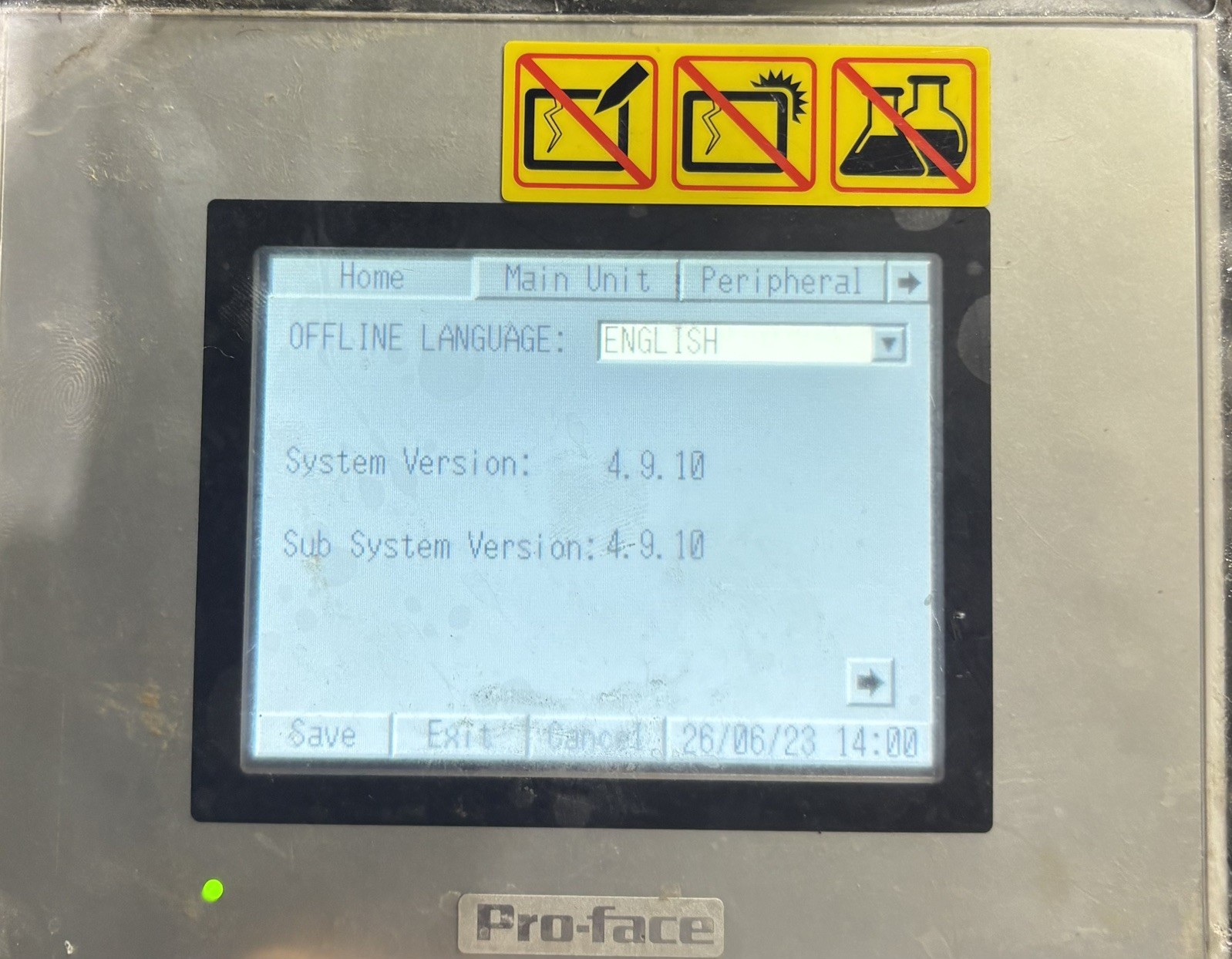 Pro-face Touch Panel PFXGP4201TADW GP-4201TW tested
