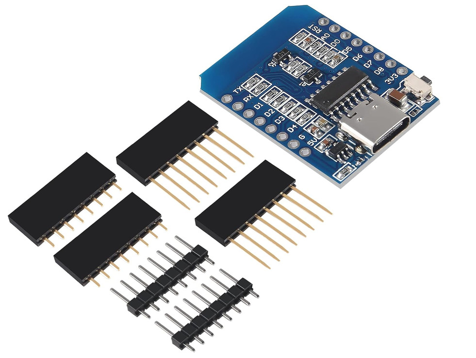 2-Pack ESP8266 D1 Mini USB-C ESP-12F CH340 4MB WiFi Development Boards
