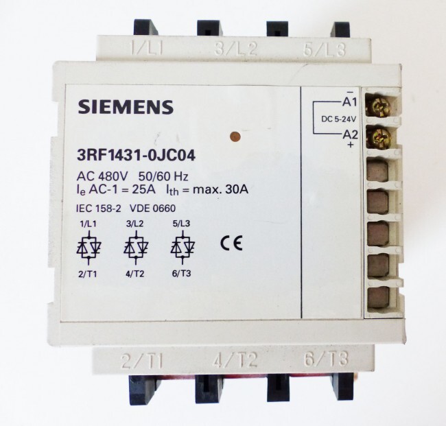 Siemens 3RF1431-0JC04 Contactors 480VAC 50/60Hz -used-