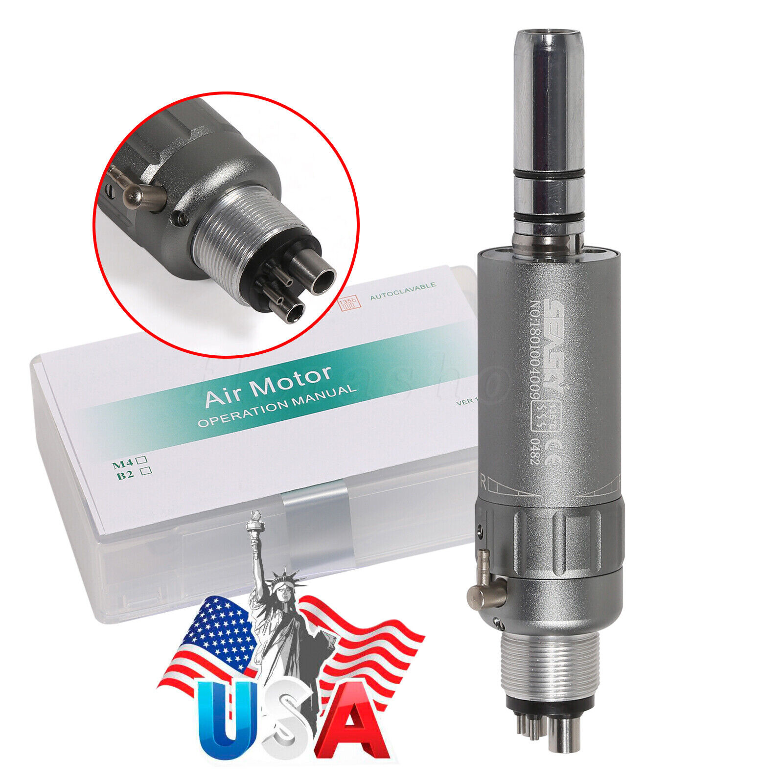NSK Style Dental Ring LED High Speed Handpiece Shadowless E-Generator Turbine 4H