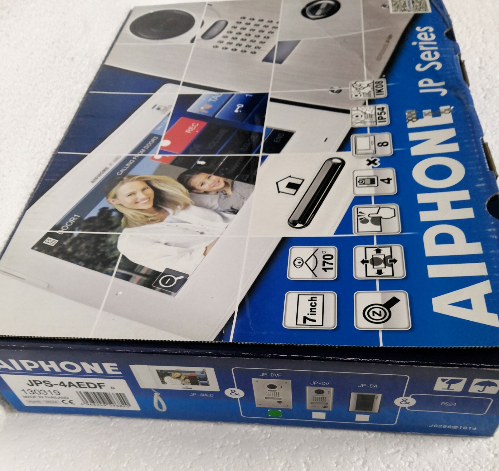 Aiphone JPS-4AEDF Video Intercom Set (JP-4MED, JP-DVF & PS-2420D) 230 VOLT INPUT