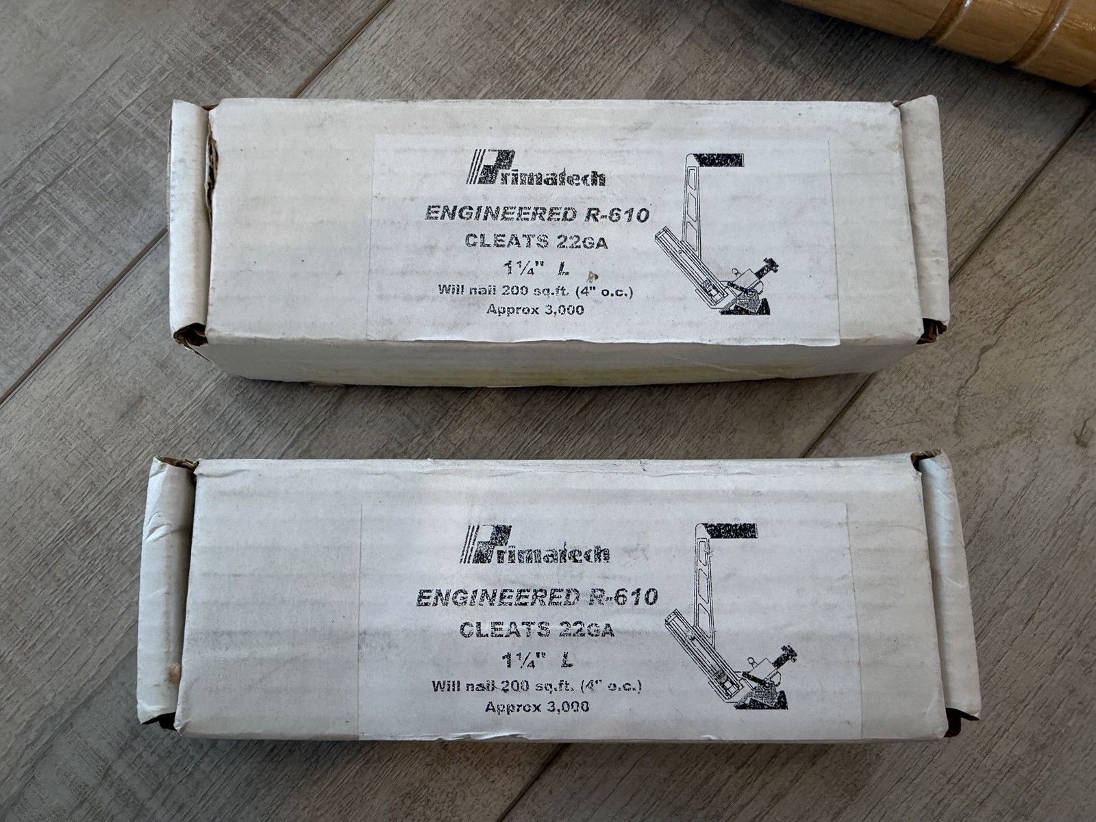 Primatech 610 Hardwood Floor Nailer Great Condition + 2 Boxes 1-1/4 Nails Mallet