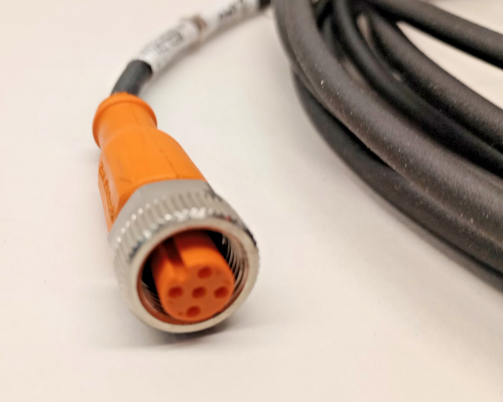IFM Efector EVC071 Used Cable Single Ended Cordset M12 Female to Pigtail 5m 5pin