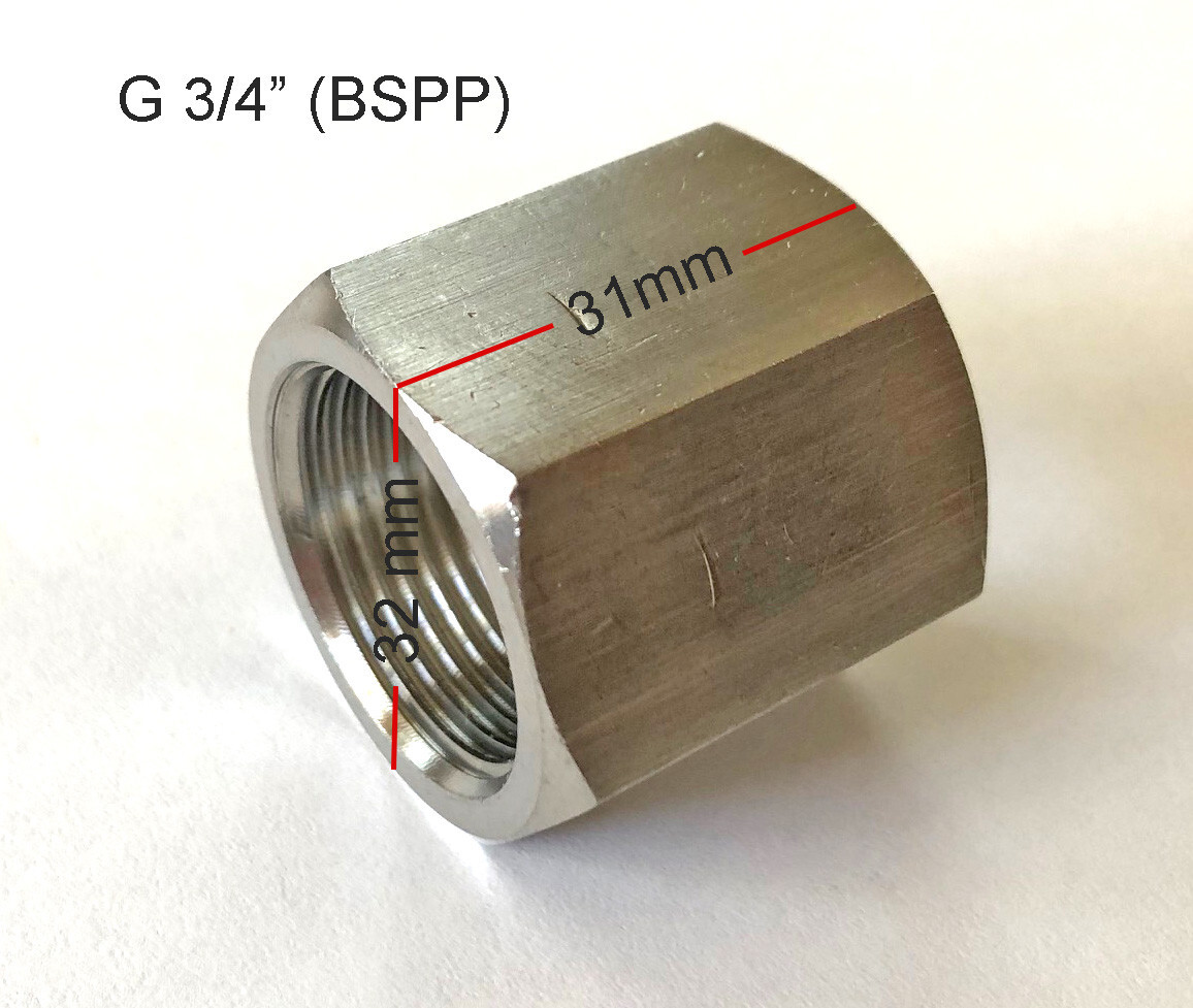 G 3/4″ (BSPP) 304 SS Low Pressure Coupler Water, Steam, Air, Natural Gas, Oil
