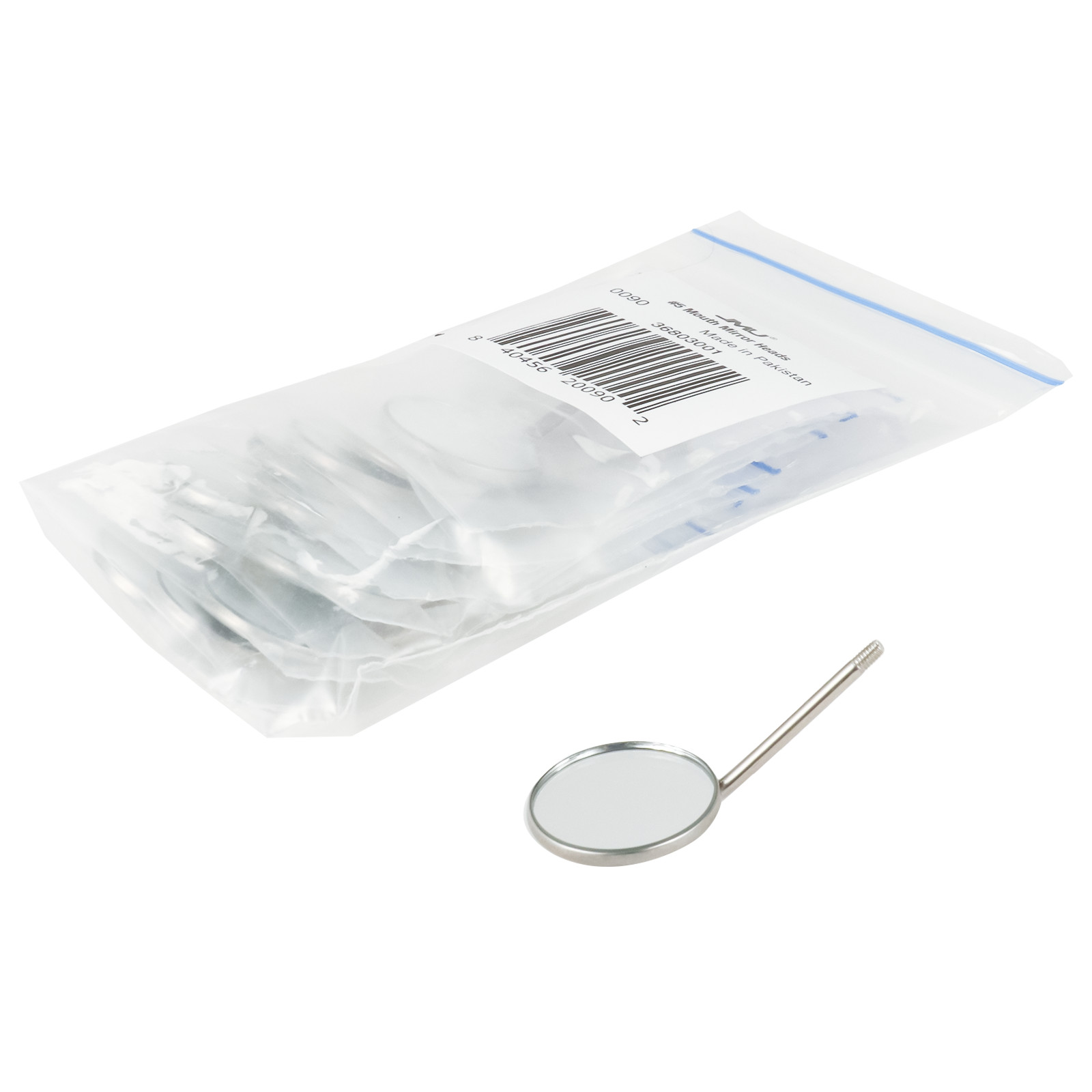 JMU 12 Pcs Dental Mouth Mirror heads Cone Socket # 5 Plain – Stainless Steel