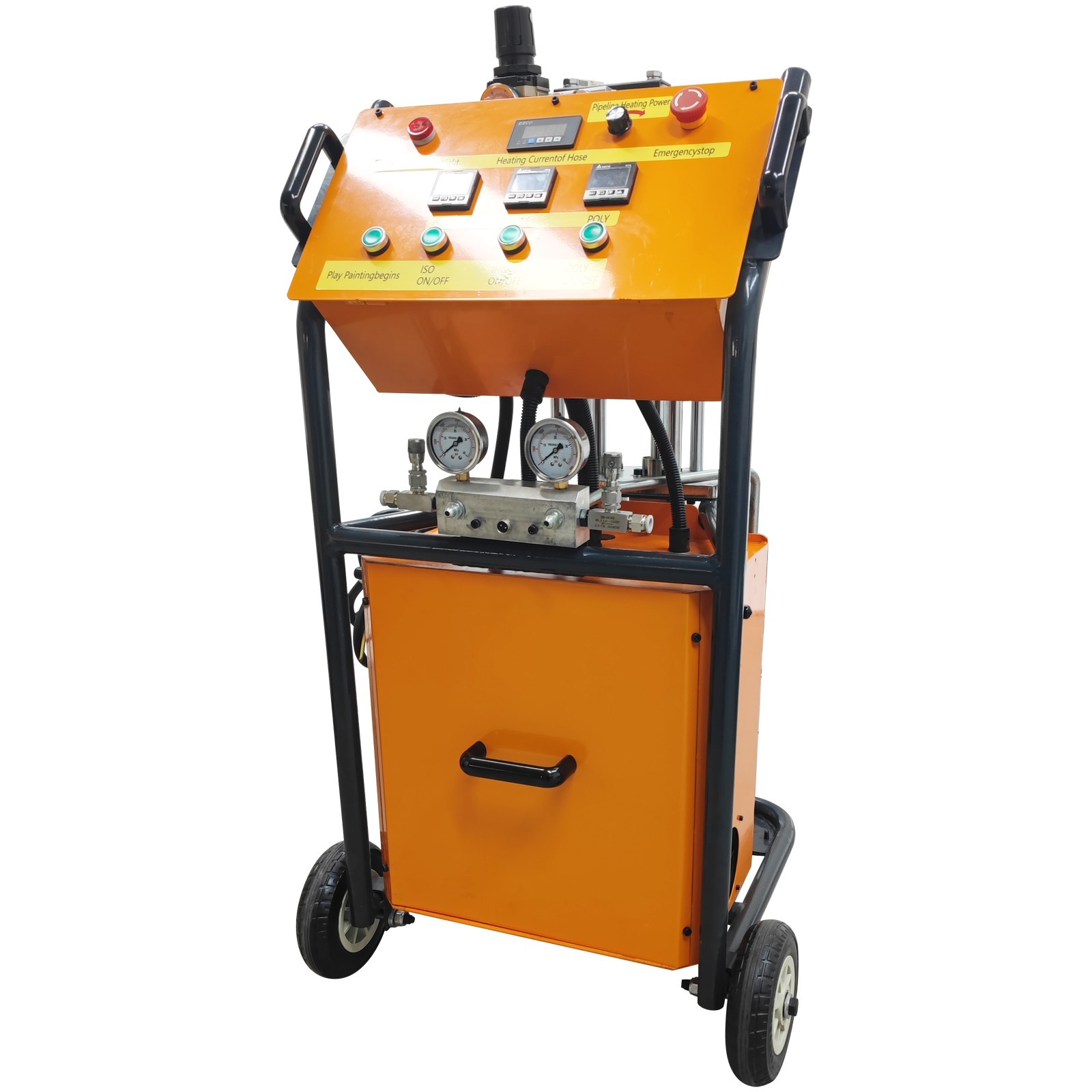 110V Polyurethane Foam Spray Insulation Machine W/ Full Parts 5-9L Spraying Flow