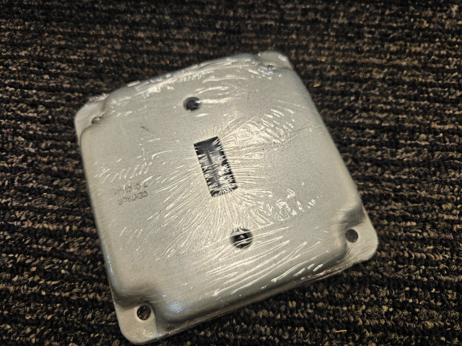 (QTY 50) Centaur CM-4401 4″ Square Industrial Cover With Crushed Corner