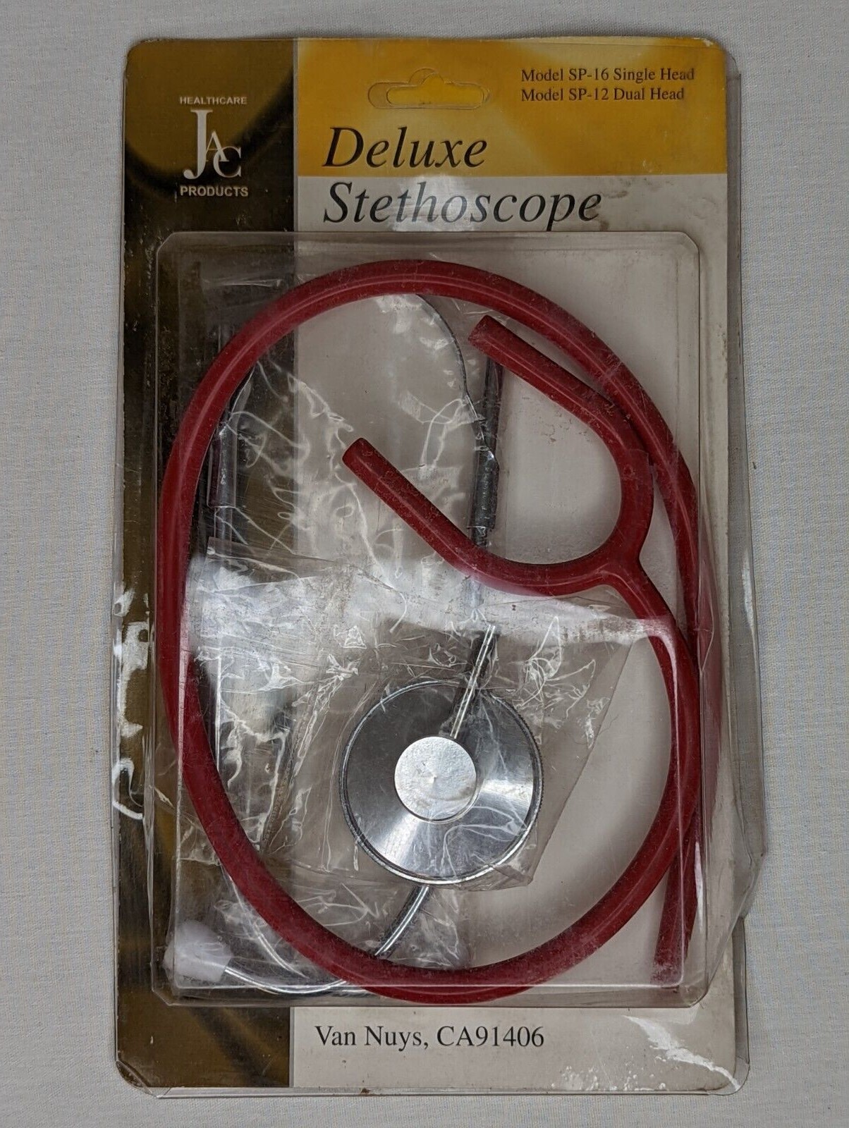 JAC Deluxe Stethoscope – Choose The Color – Red, Gray, Pink