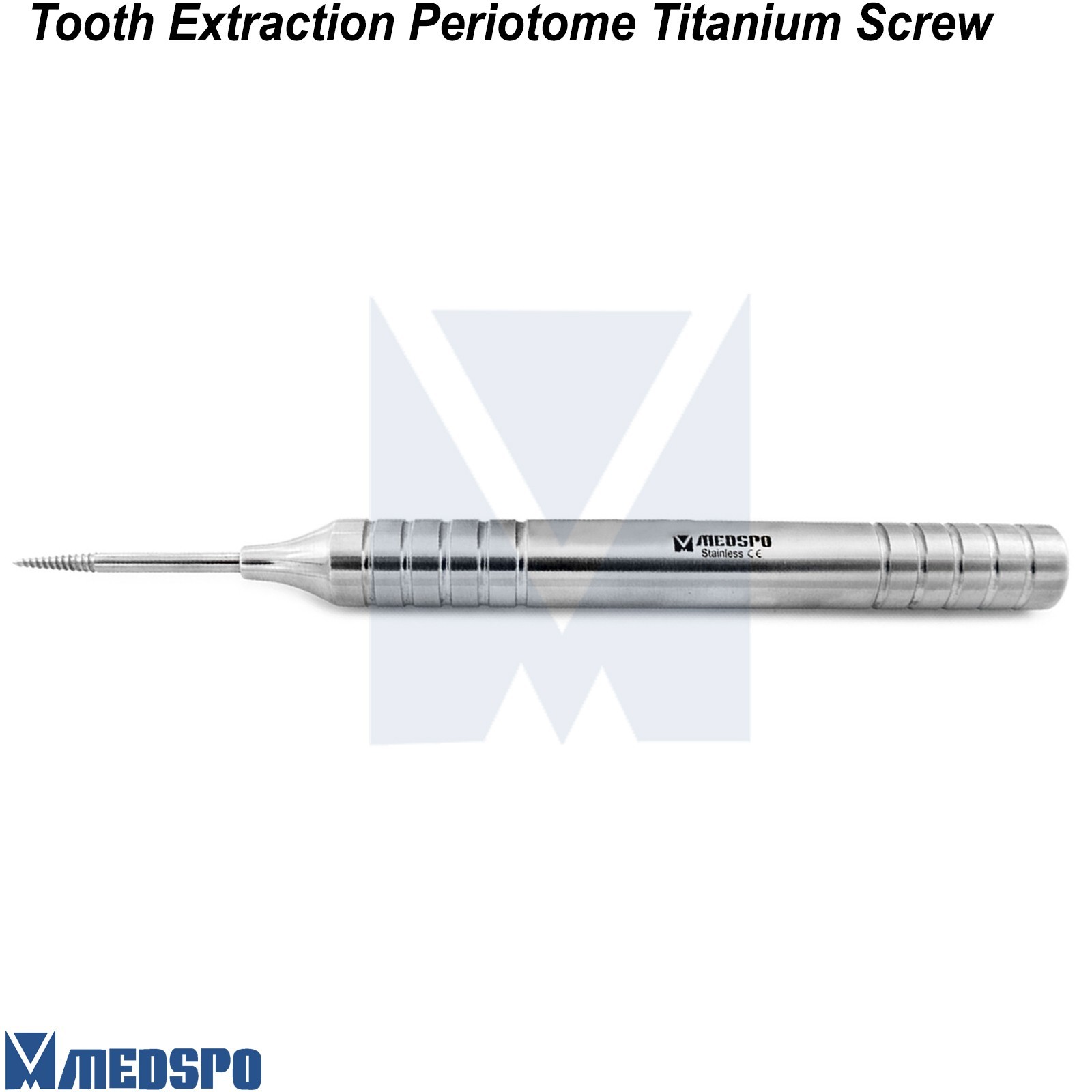 Dental Non Flex Implant Periotome Root Extractor Screw Tooth Extraction Elevator