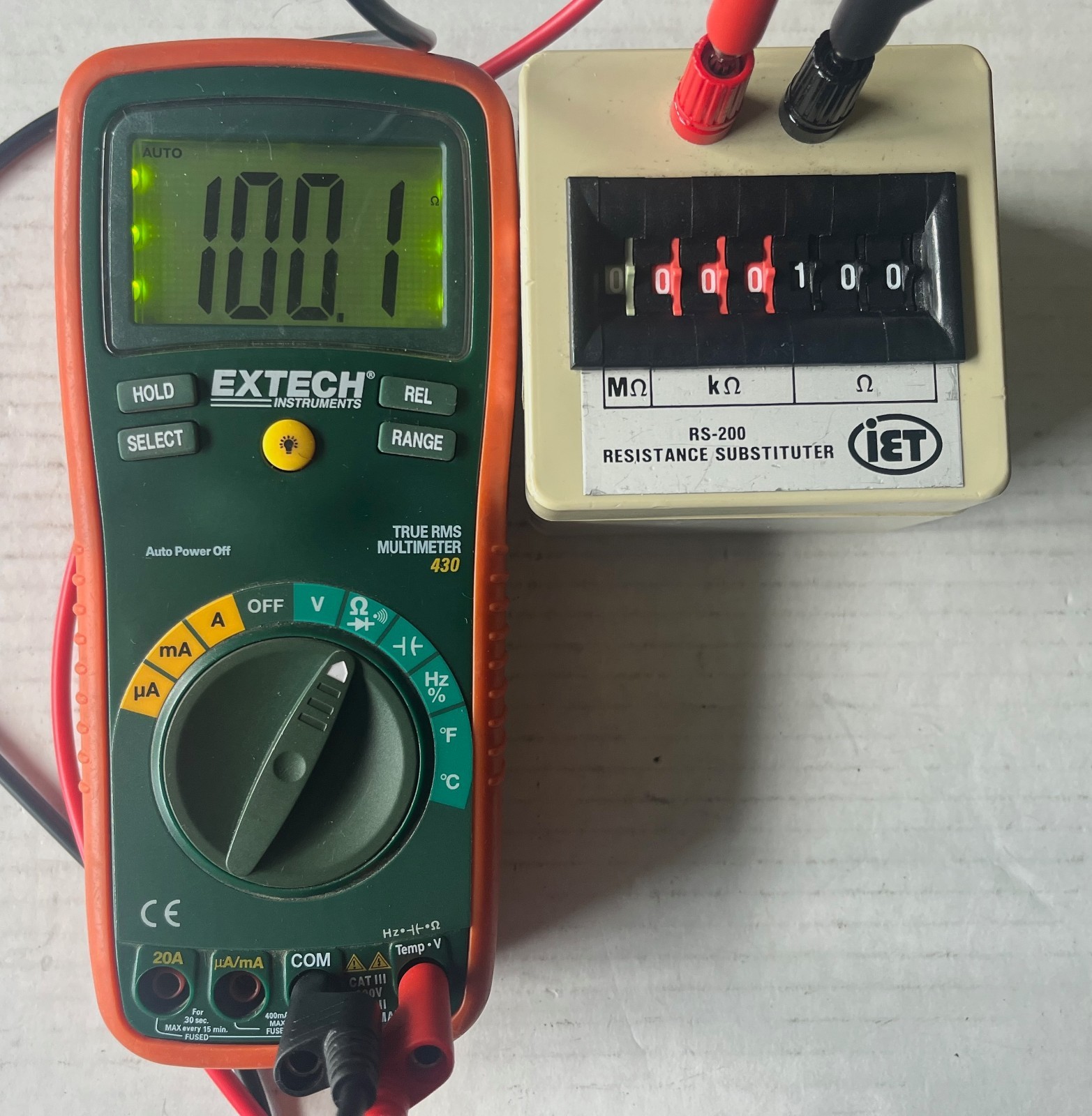 Extech 430 True RMS Digital Multimeter w/TL809 Test Lead Set in 2 Soft Cases