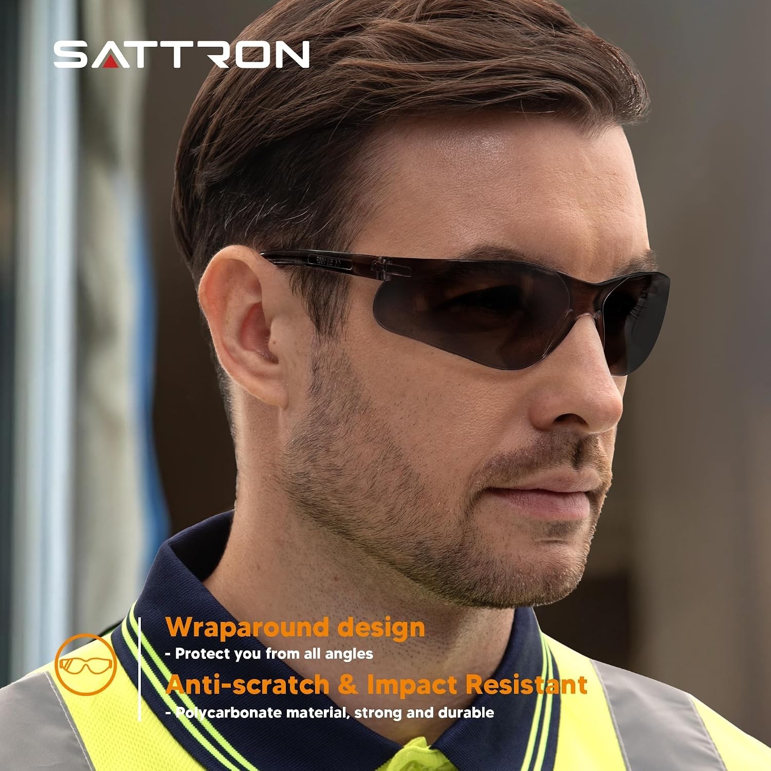 Lightweight Dark Lens Safety Glasses – 24 Pack Universal Fit for Men & Women