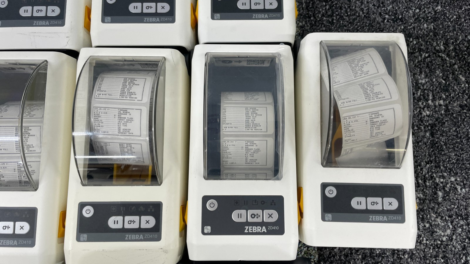 Lot of 31* Zebra ZD410 Thermal Label Printer Ethernet Bluetooth ZD41H22-D01E00EZ