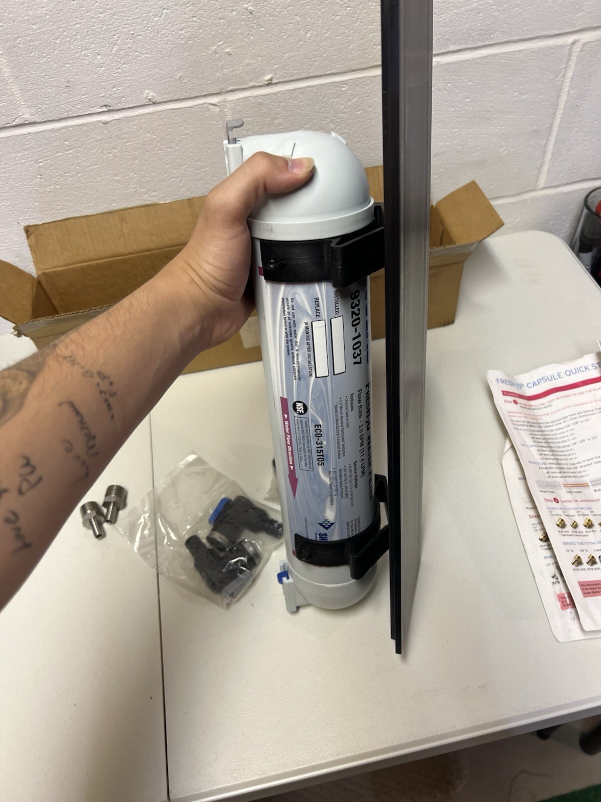 Brand New OEM Ecolab FreshHO Water Filter, model number 9320-1037 3.0 GPM