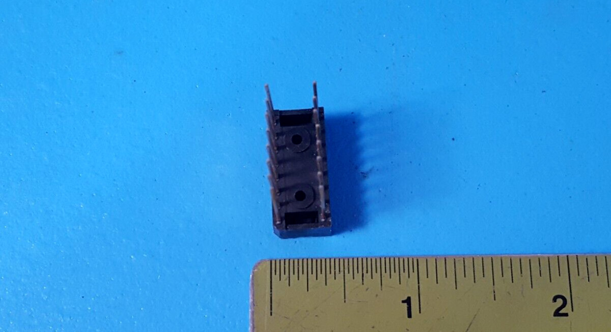 (4 PCS) IC SOCKET, 16 PIN DIP SOCKET, WIRE WRAP, 0.3″ WIDE, GOLD LEAD/ CONTACT