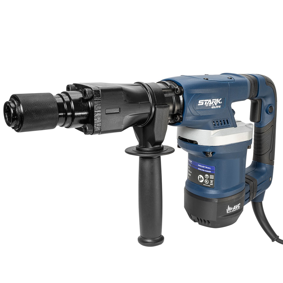 Stark USA 1200W Demolition Jack Hammer Concrete Breaker Pavement W/ Chisel Set