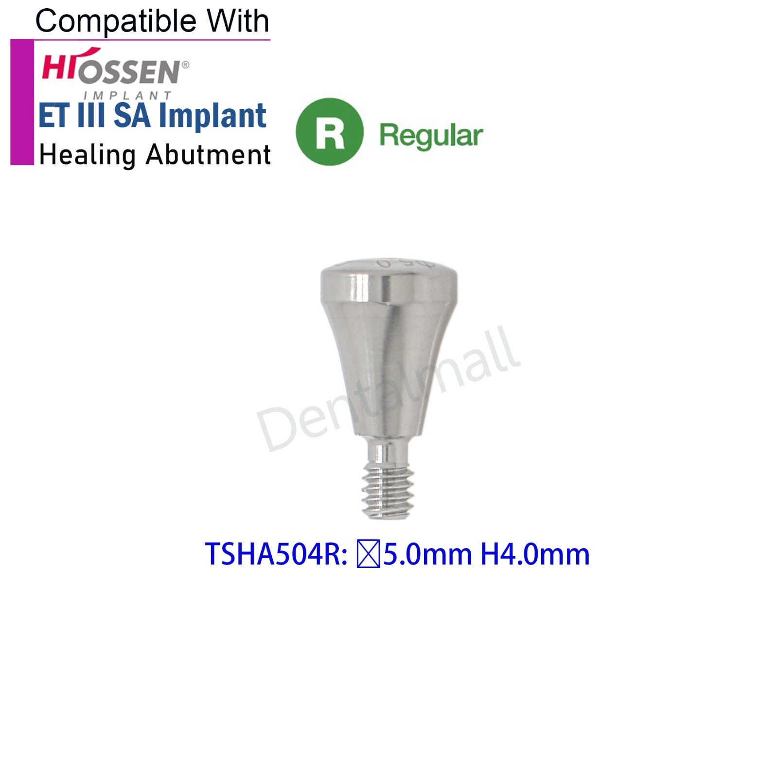 Dental Healing Abutment Cover Screw Regular Platform Fits Osstem Hiossen