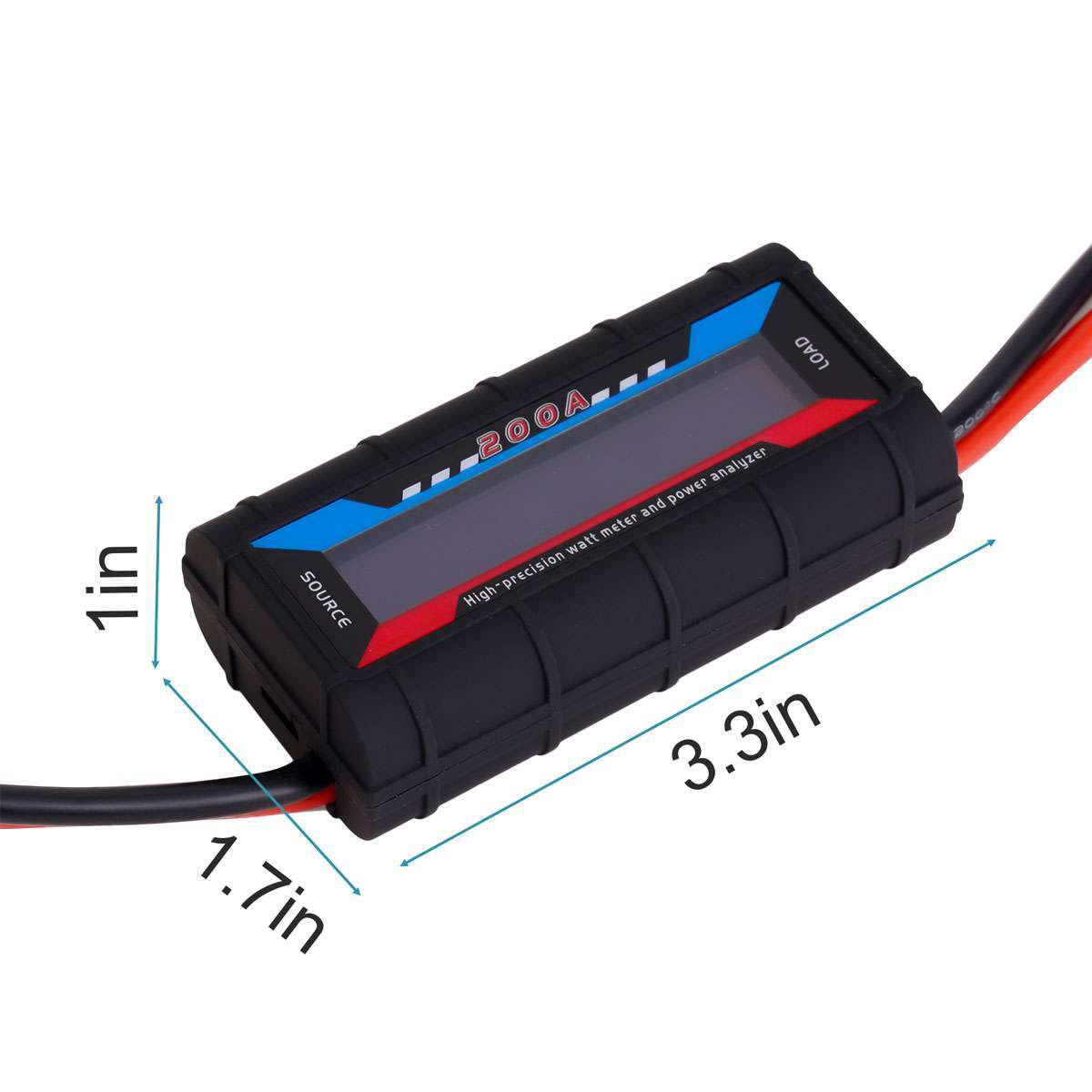 200A LCD Digital Watt Meter DC Volt Amp Monitor Analyser For RC Battery Solar