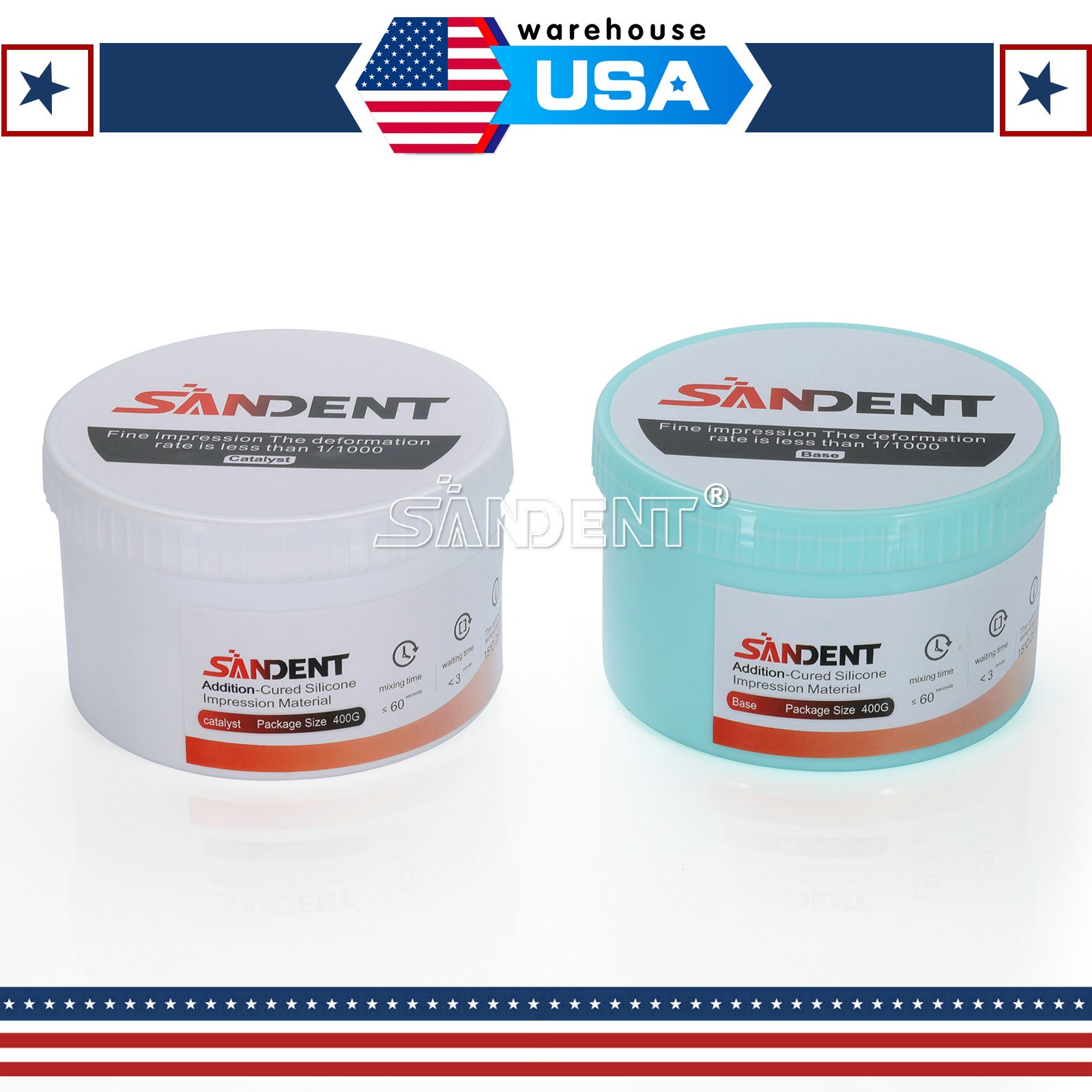 SANDENT Putty Soft Regular Set Base & Catalyst 2/Pk 400G+400G