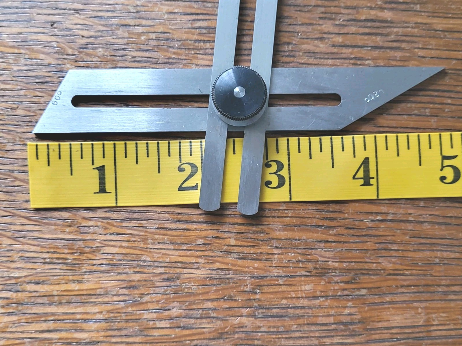 Vintage L. S. Starrett No. 49 Combination Bevel (30°/45°/60° Angles) w/Box NOS