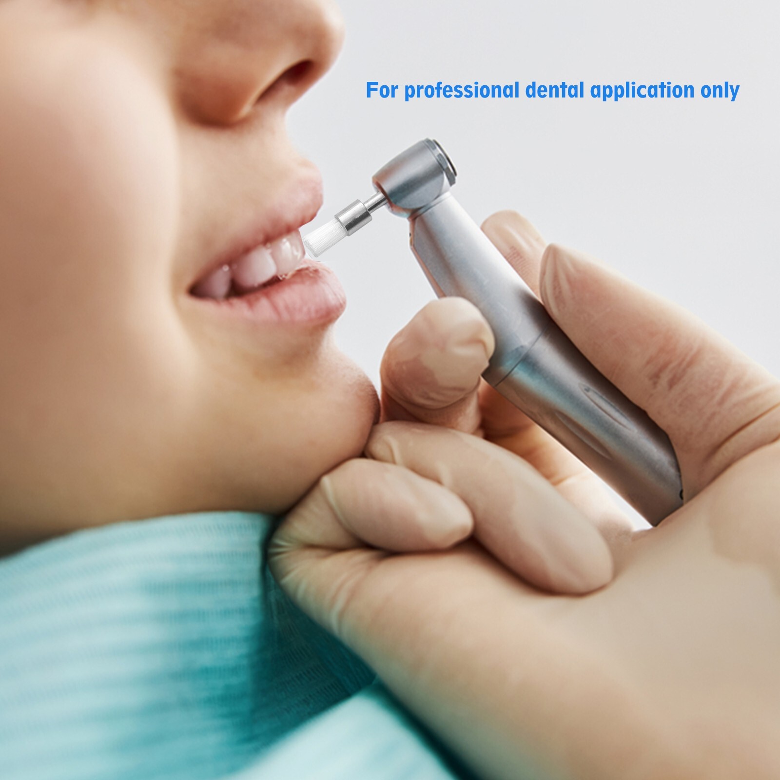 400 Disposable Dental Prophy Polishing Brush Latch Flat Type White