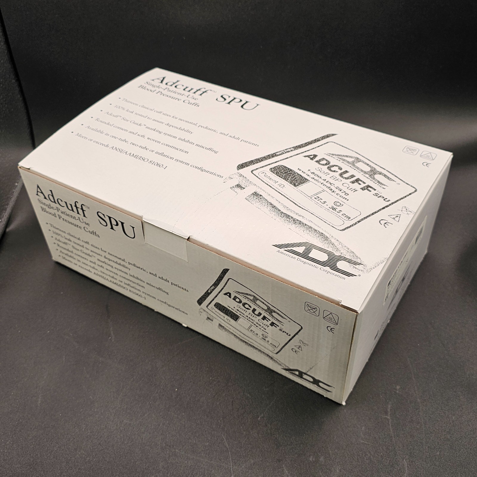 ADC ADCUFF SPU Adult Size 11 (27.5–36.5 cm) 2-Tube Navy – Lot of 5 – NEW Sealed