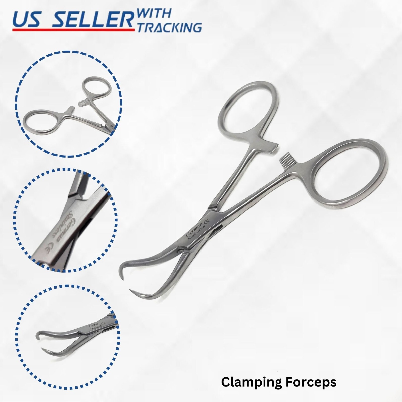 10 PC O.R GRADE BACKHAUS TOWEL CLAMP 3.5″ SATIN FINISH