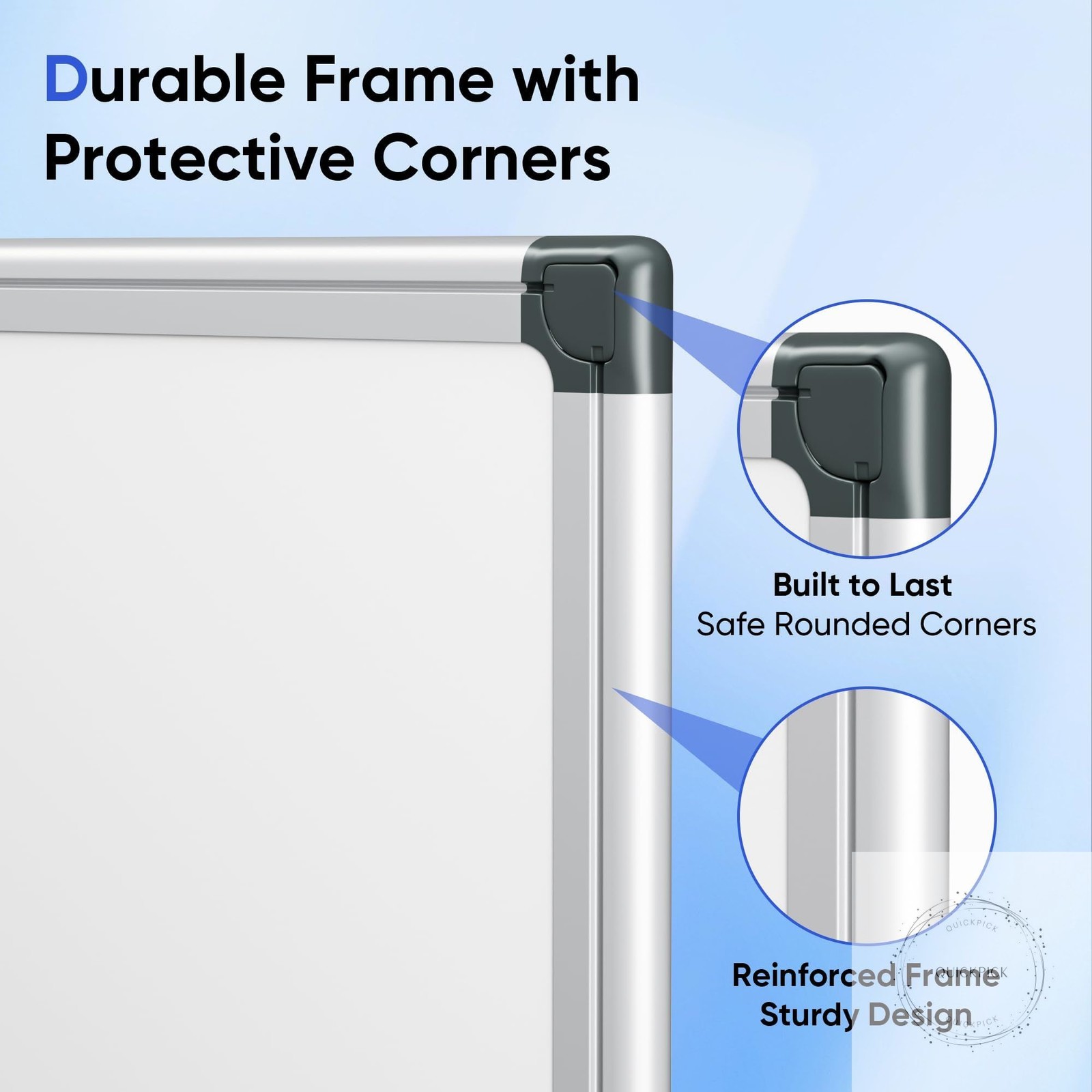 24″ x 18″ Magnetic Whiteboard for Wall Dry Erase Board with Silver Frame Hanging