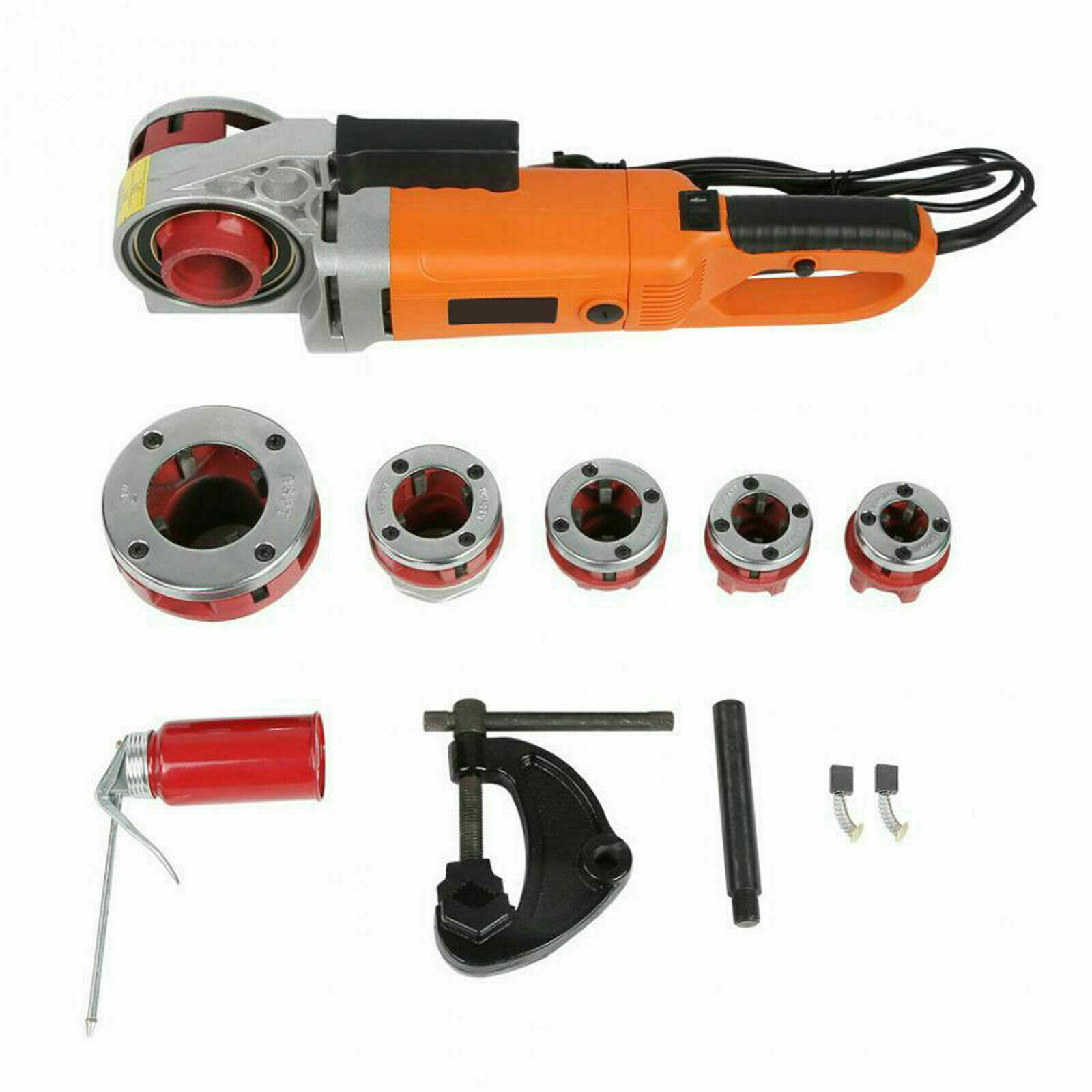 2300W Electric Pipe Threading Machine 1/2″ to 2″ with 6 Dies Set, 110V 25RPM