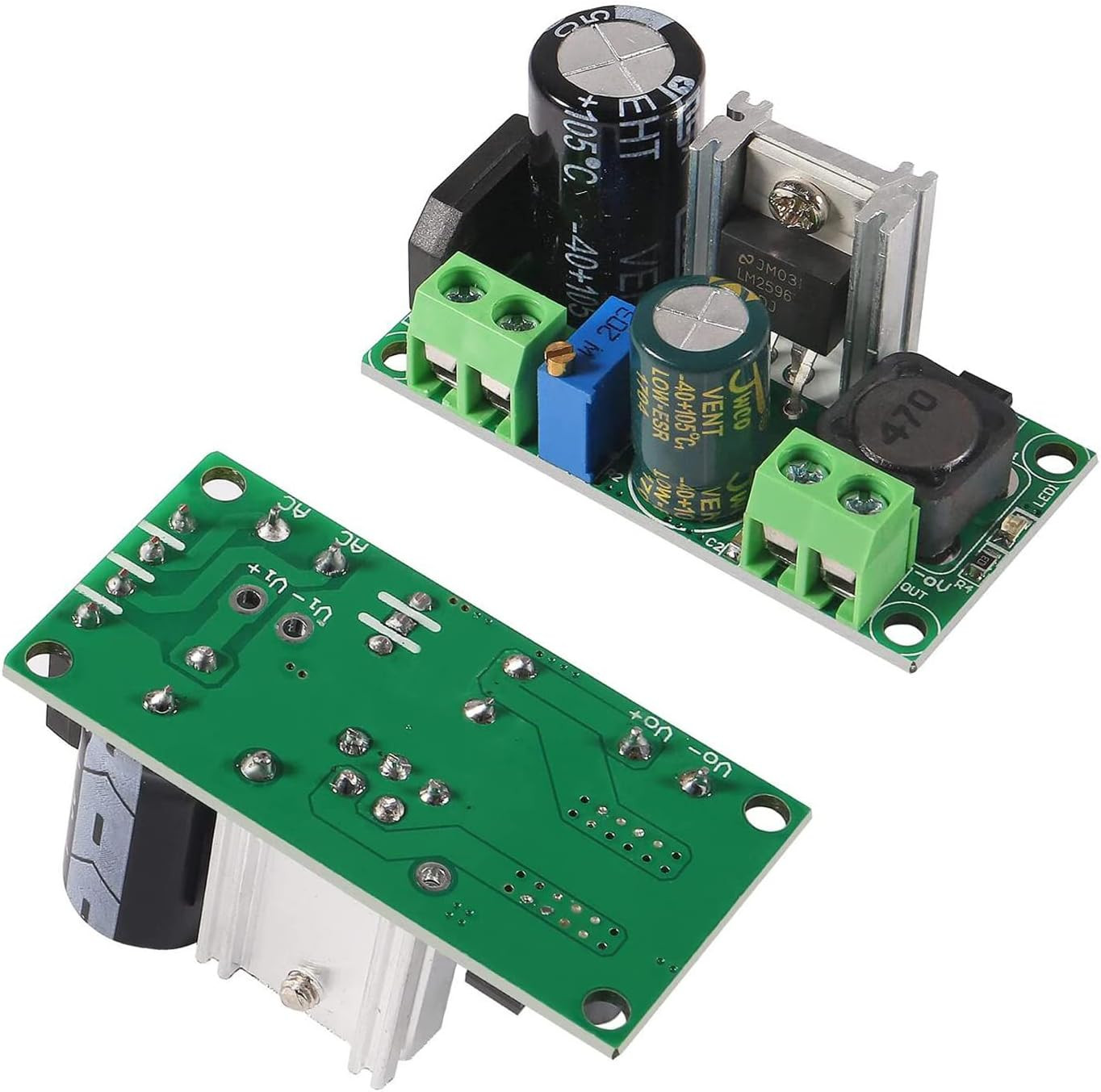 DIANN 2Pcs AC/DC to DC Step down Buck Converter Voltage Regulator Power Supply B