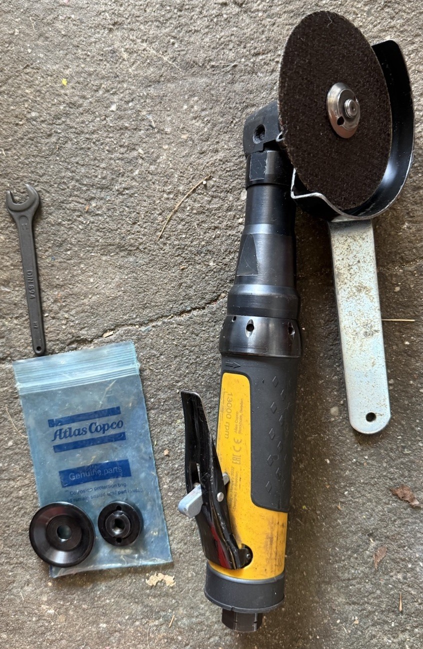 ATLAS COPCO 8423012749 LSV29 ST13-100E Extended ANGLE GRINDER 4 1/2 Inch Wheel