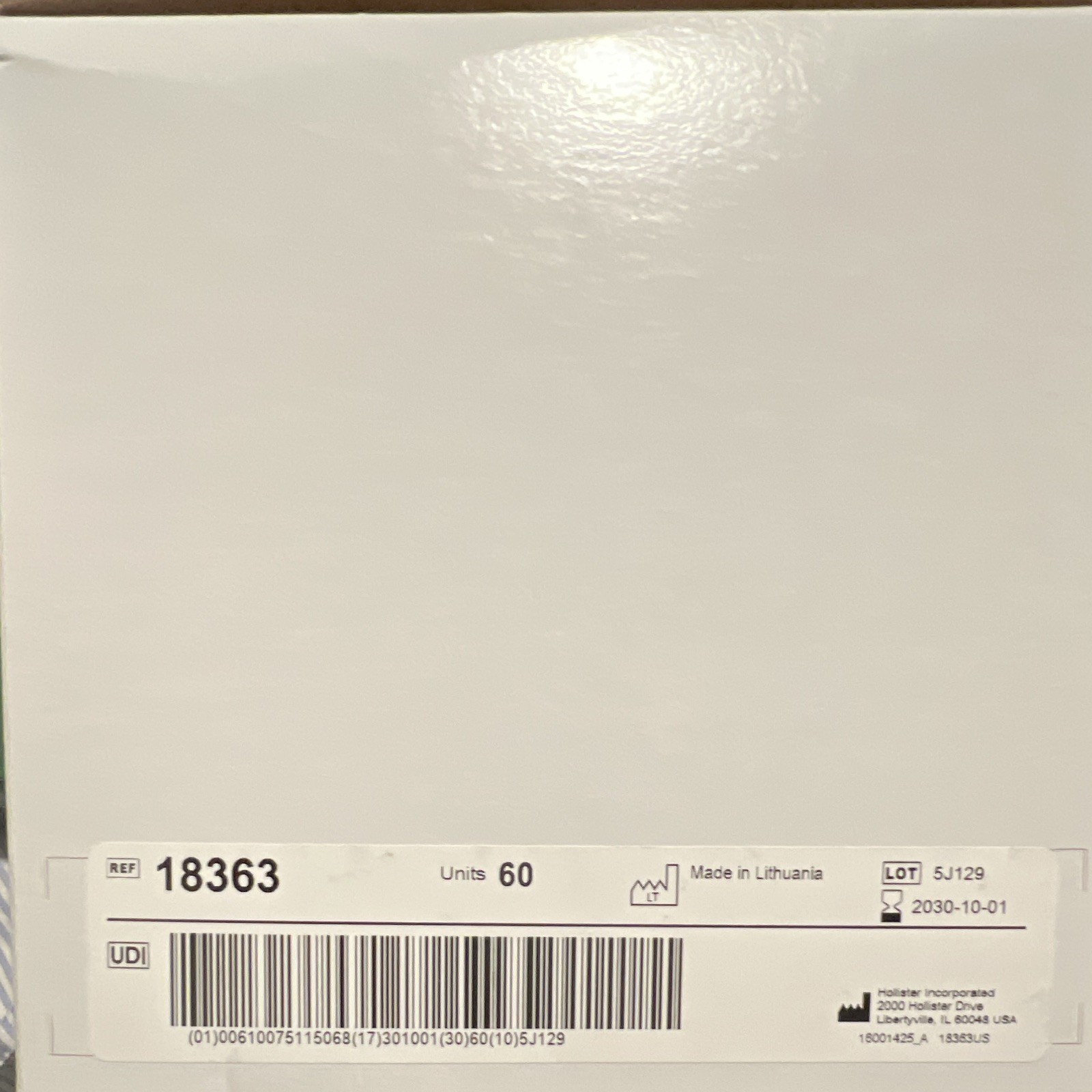 Hollister New Image 18363 Two-Piece Closed Ostomy Pouch 2-1/4in 57mm 60