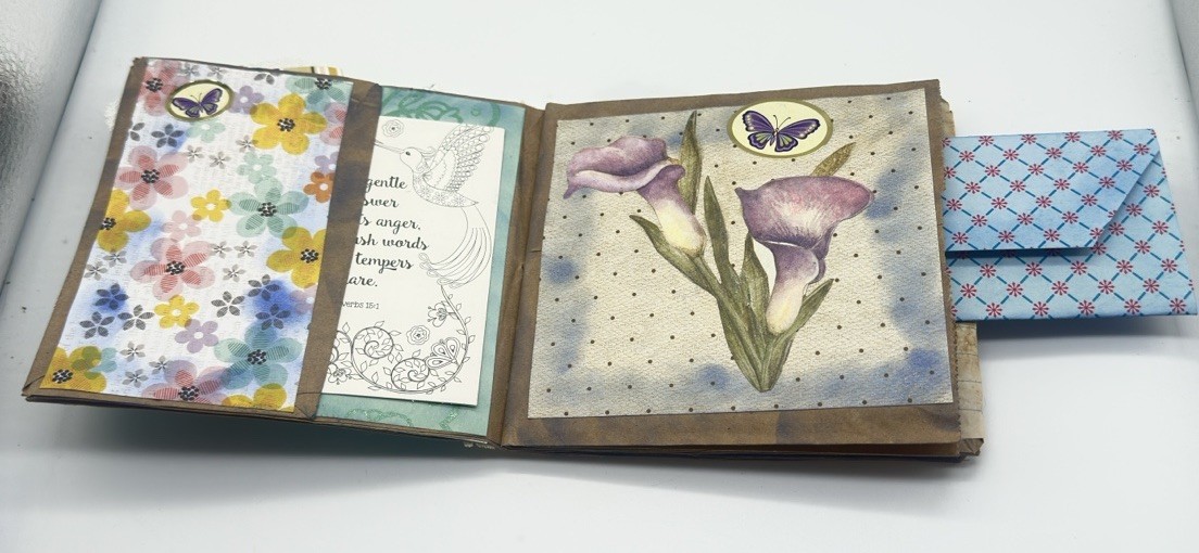 Junk Journal Delight Themed Medium Is Brown Paper Bags And Coffee Dyed Paper