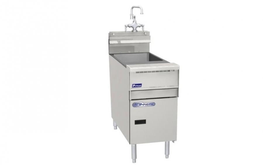 Pitco SSRS14 Gas Rinse Station w/ Faucet Unit Pair SSPG14 Gas – SSPE14 Electric