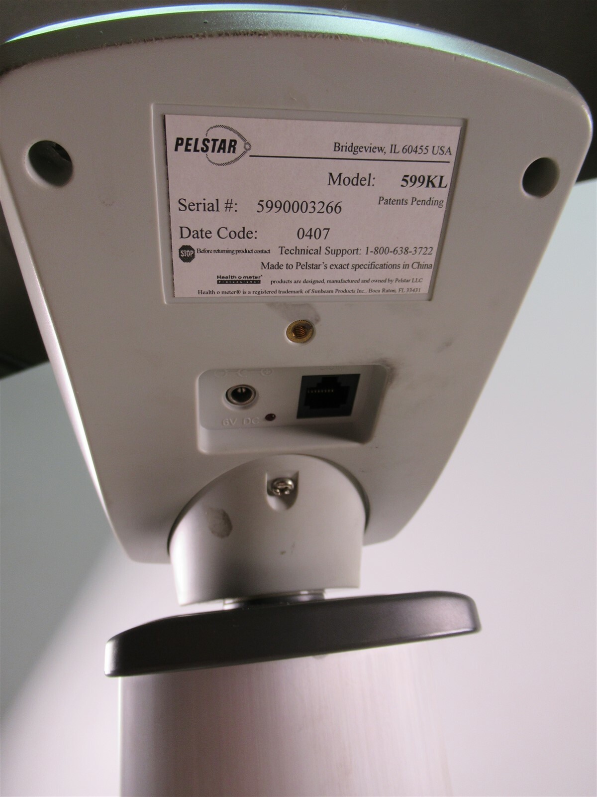 Healthometer Professional 500lb Patient Scale Pelstar 599KL Waiste High Medical