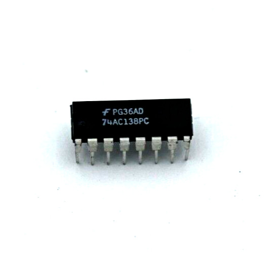 5 ea. Fairchild Onsemi ON 74AC138-PC 74ACT138 1-of-8 Decoder/Demultiplexe IC J