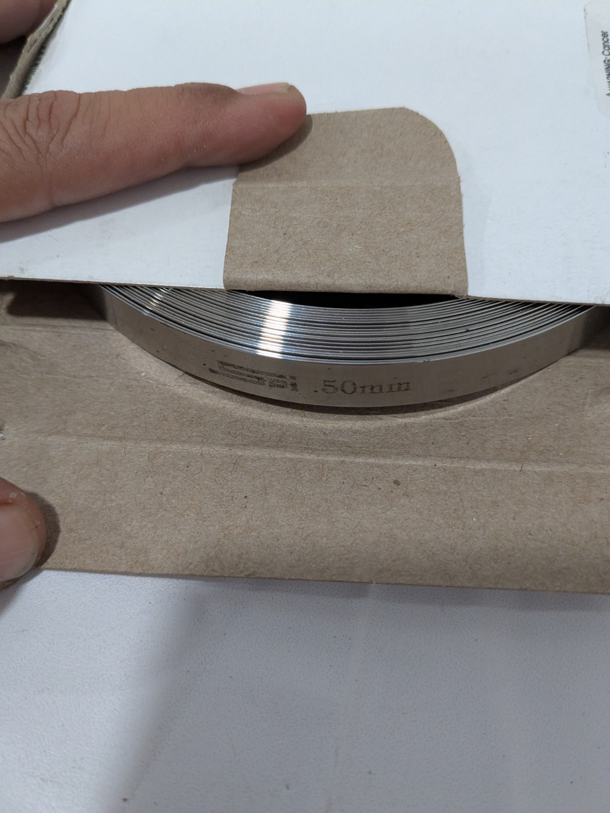 SPI Feeler Stock Roll: 1/2″ Wide, 10′ Long, High Carbon Steel 91-469-7