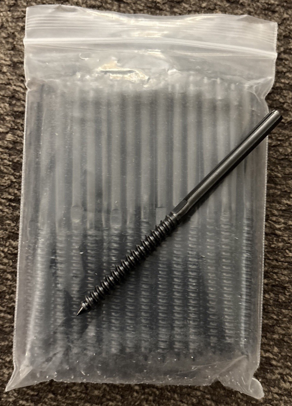 50 1/8″ Black Swage Lag Screws Left Only Cable Railing Hardware