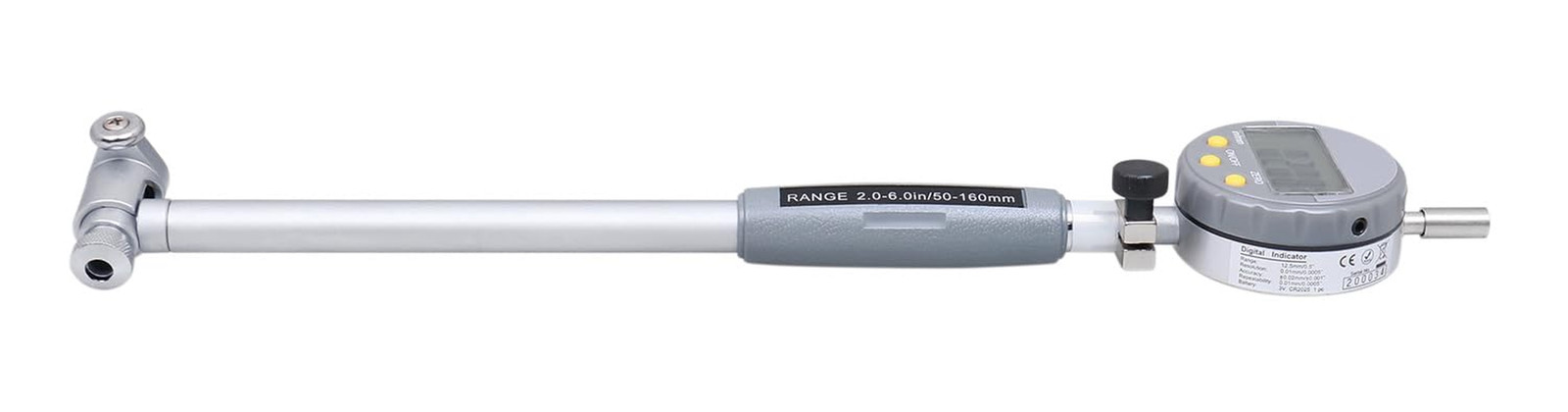 Accusize Digital Bore Gage, 2-6″ X 0.0005″, 6″ Stem, EE20-5274 | Inch/Metric Con