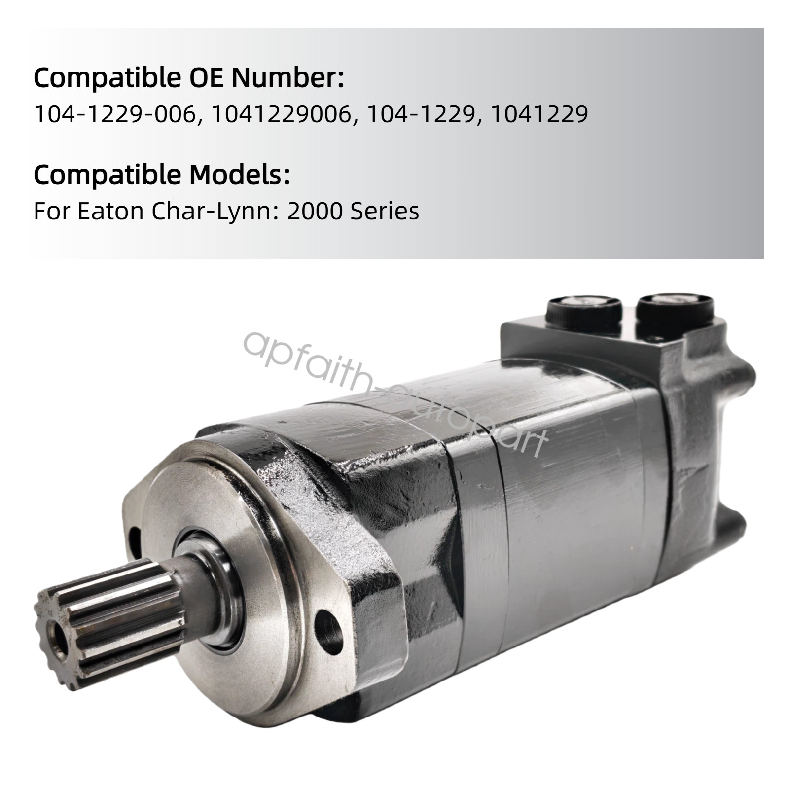 104-1229-006 Hydraulic Motor 104-1229 For Eaton Char-Lynn 2000 Series Black NEW