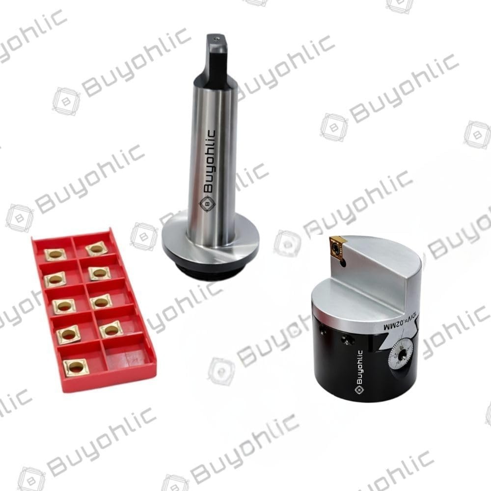 50mm Indexable Boring Head, CCMT Inserts, 0.02mm, 1/2-18 TPI for Milling Machine