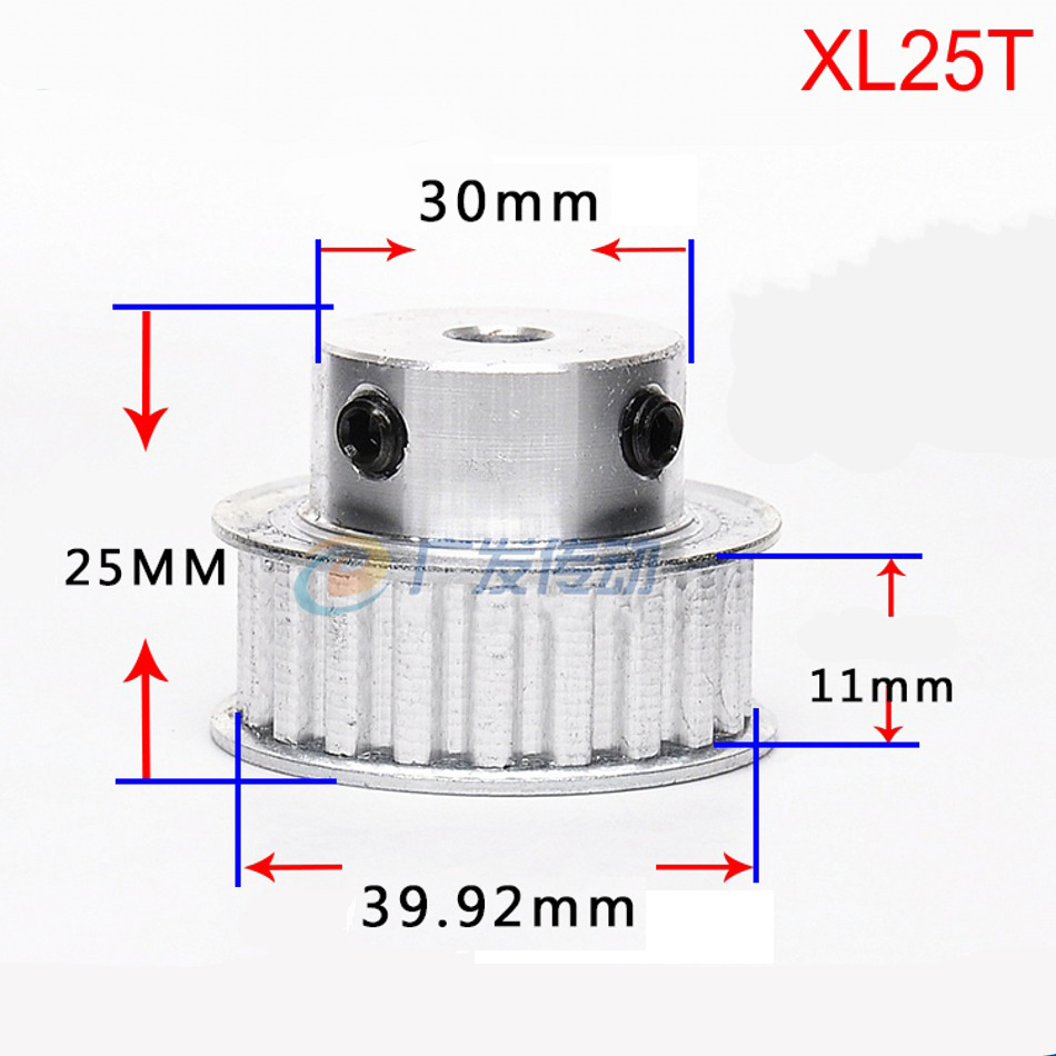 XL 10T-100T Timing Belt Pulley Synchronous Wheel Select Bore for 10mm Width Belt