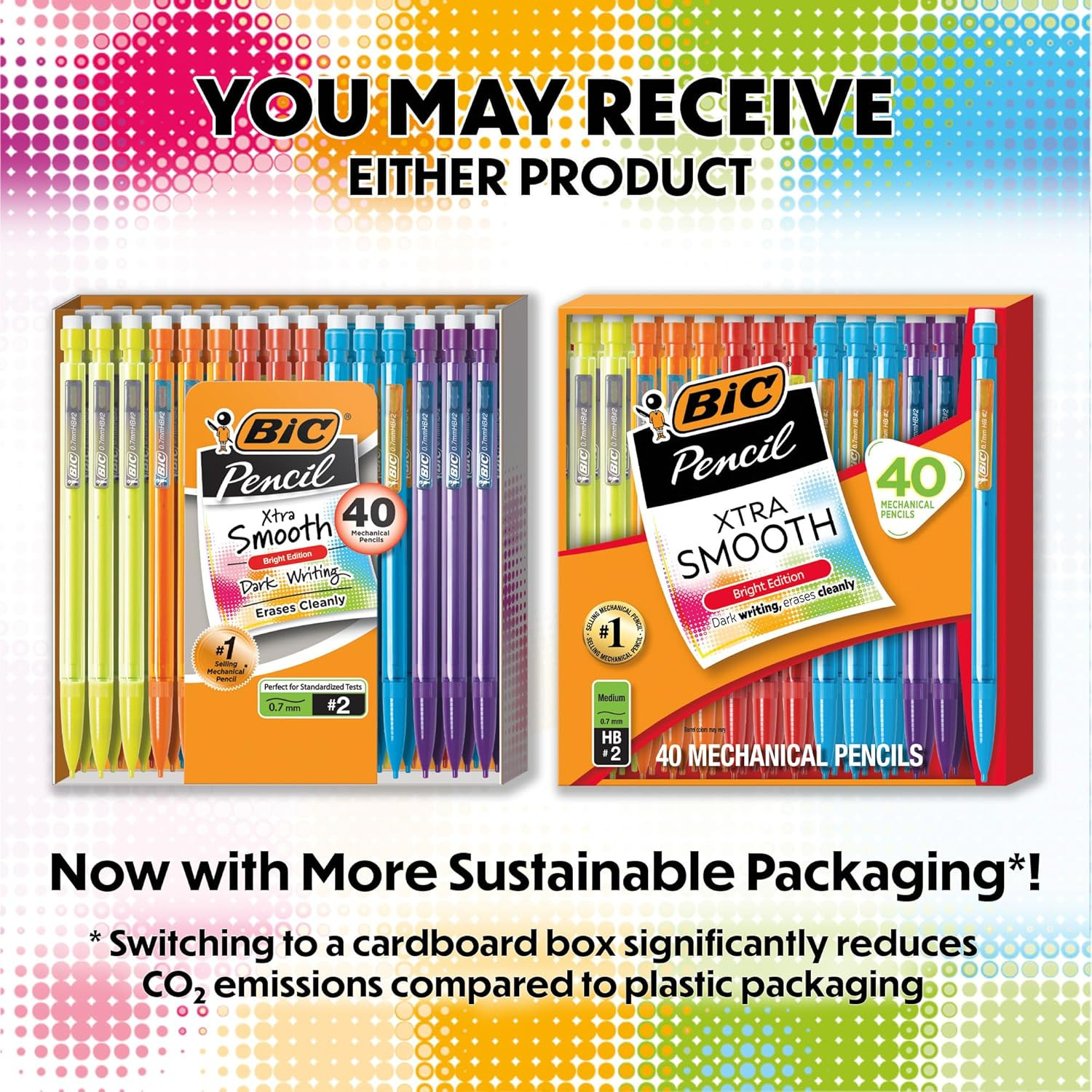 Xtra Smooth Bright Edition Mechanical Pencils, 0.7 Mm Medium Point, Bulk School