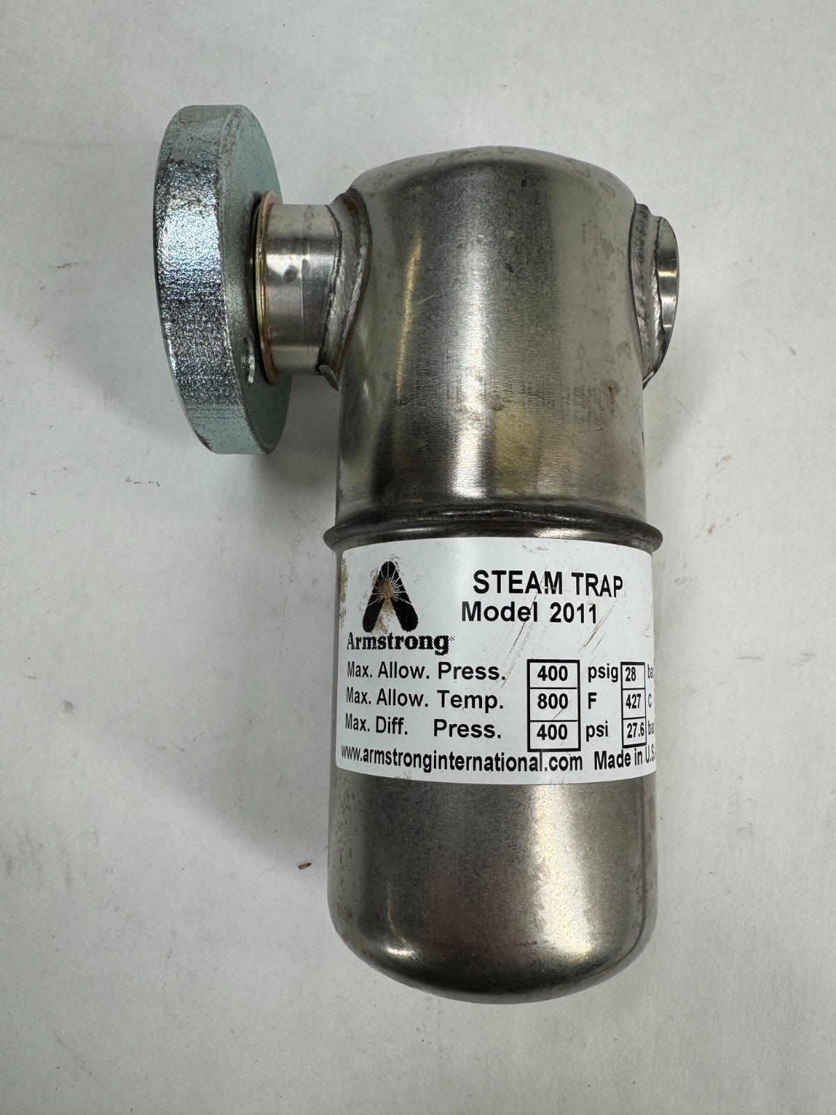 ARMSTRONG 2011 Inverted Bucket Steam Trap 400-psi Differential, 5/64 in. Orifice
