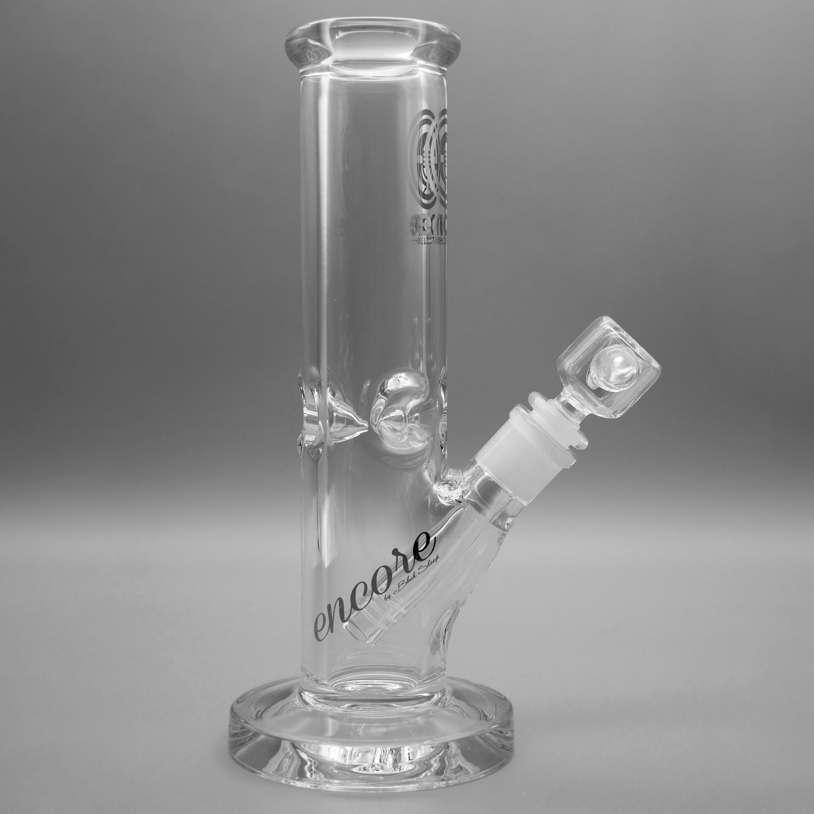 9MM THICK Wall 10 INCH Bong Pipe Clear Glass 50mm Beaker Hookah USA