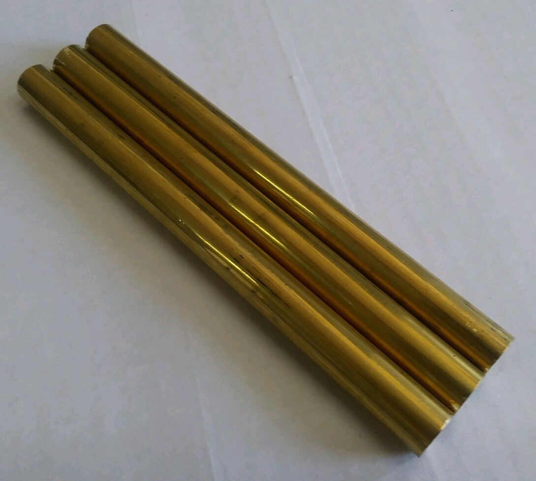 3 pc C360 brass .5″ round rod stock 6″ long lathe machinist new solid bar (1/2)