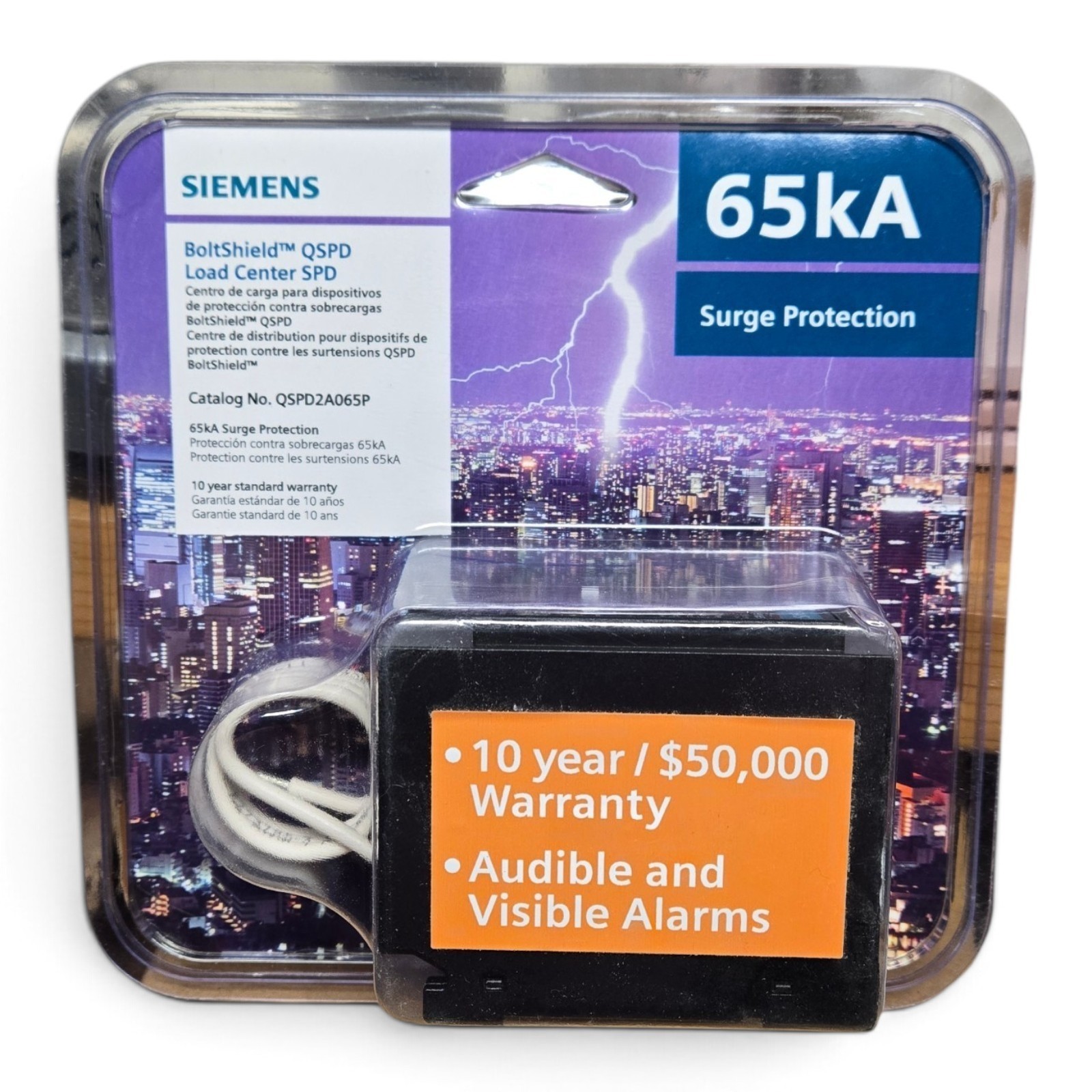 Siemens BoltShield 120/240V 65kA QSPD Load Center SPD (QSPD2A065P)… FREE S&H!
