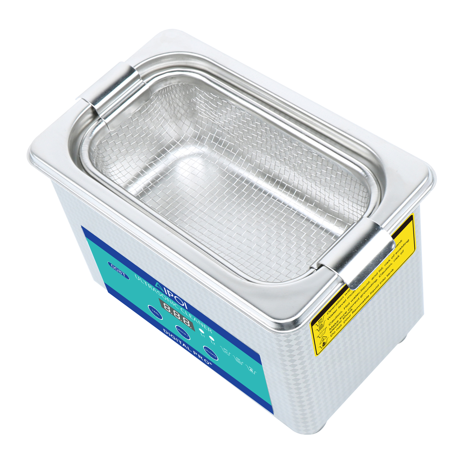 800mL Stainless Steel Ultrasonic Cleaner Jewelry Watch Glasses Cleaning Machine