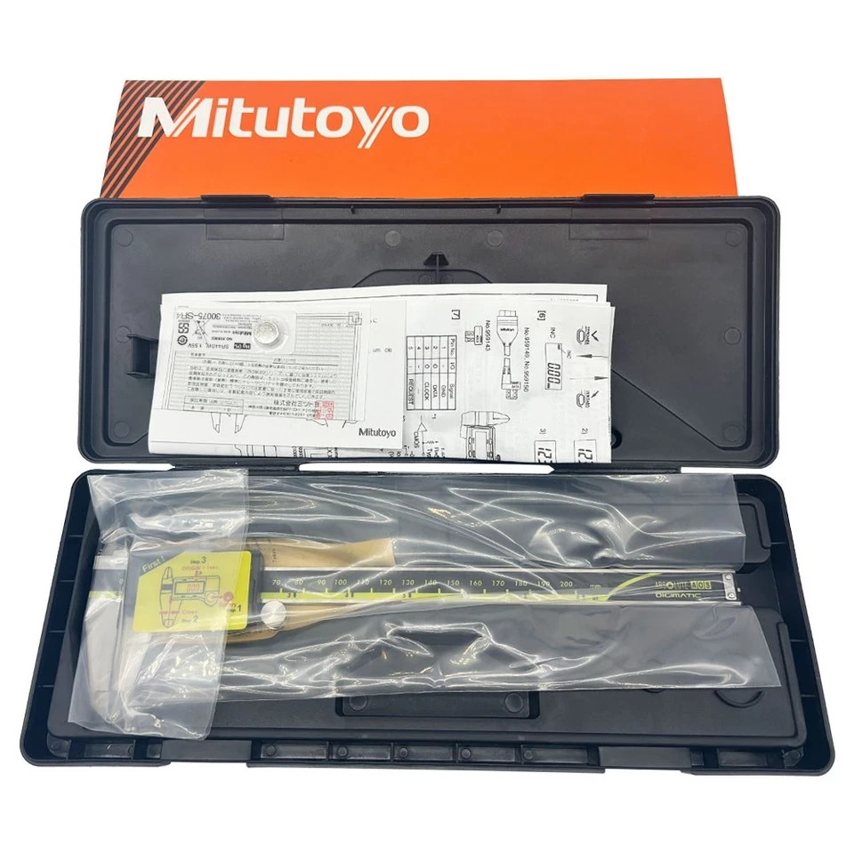 NEW Mitutoyo 500-196-30 200mm/0-6″ Absolute Digital Digimatic Vernier Caliper